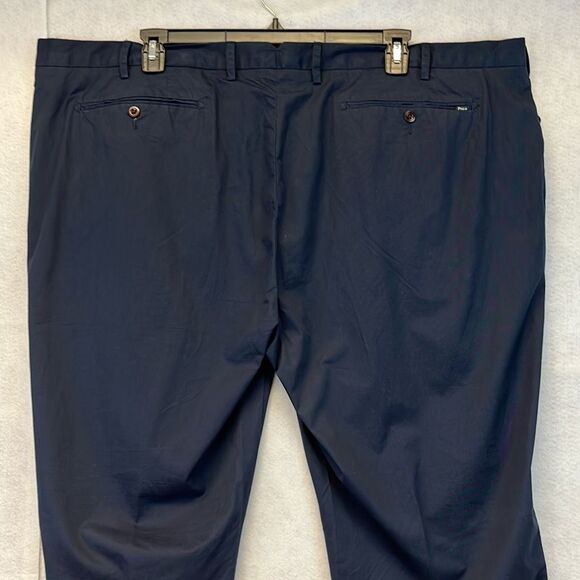 NWT RALPH LAUREN Pants Men's 50B X 30 Aviator Navy Blue Cotton Chino Stretch New - Picture 10 of 12
